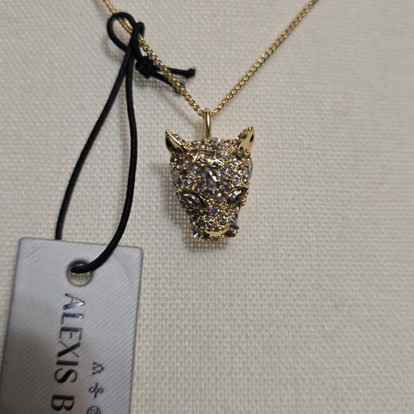 Alexis Bittar Striking Gold Panther Pendant Necklace - Picture 2 of 7